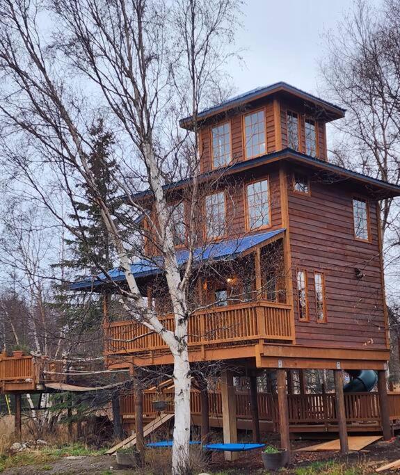The Eagle'S Nest Treehouse Cabin Palmer Exterior foto